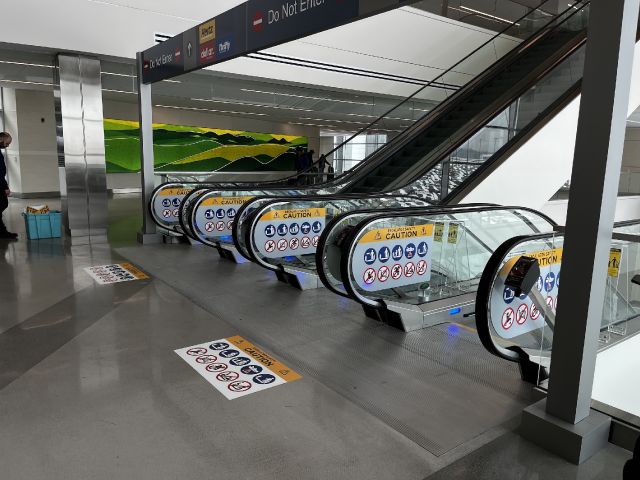 Bradley Airport Escalators